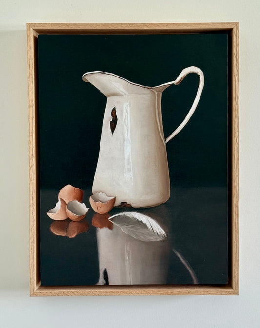 Tina Bennett - Enamel Jug with Eggshells