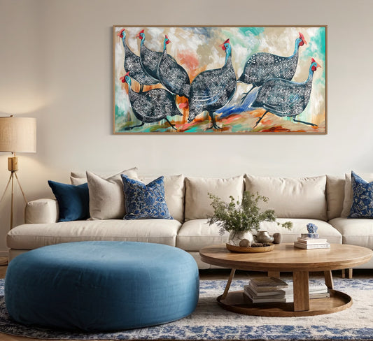 Amanda Brooks - Guinea fowl gathering