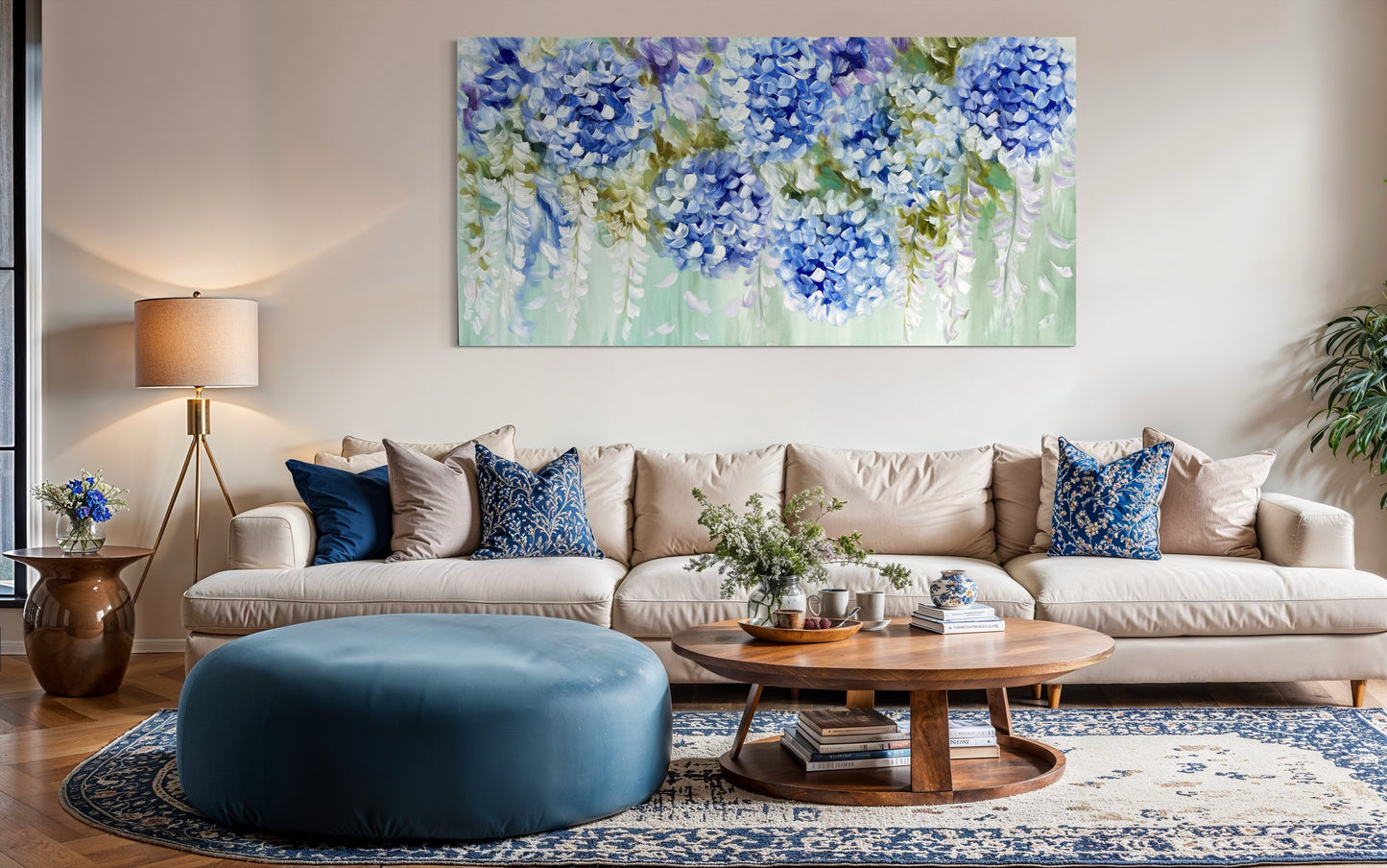 Amanda Brooks - Cascading hydrangeas