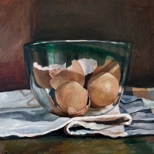 Antoinette Tyndall - Eggshells in Glass Bowl