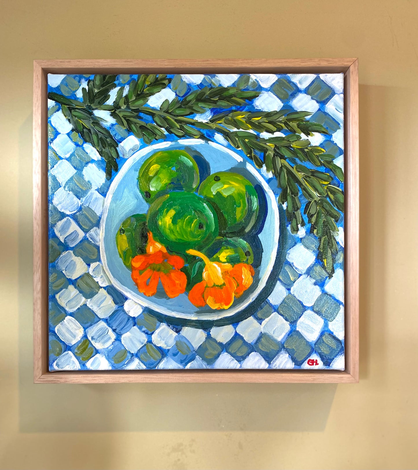 Gillian Haig - Limes On Chequered Cloth