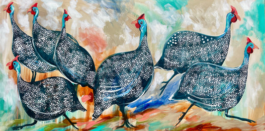 Amanda Brooks - Guinea fowl gathering