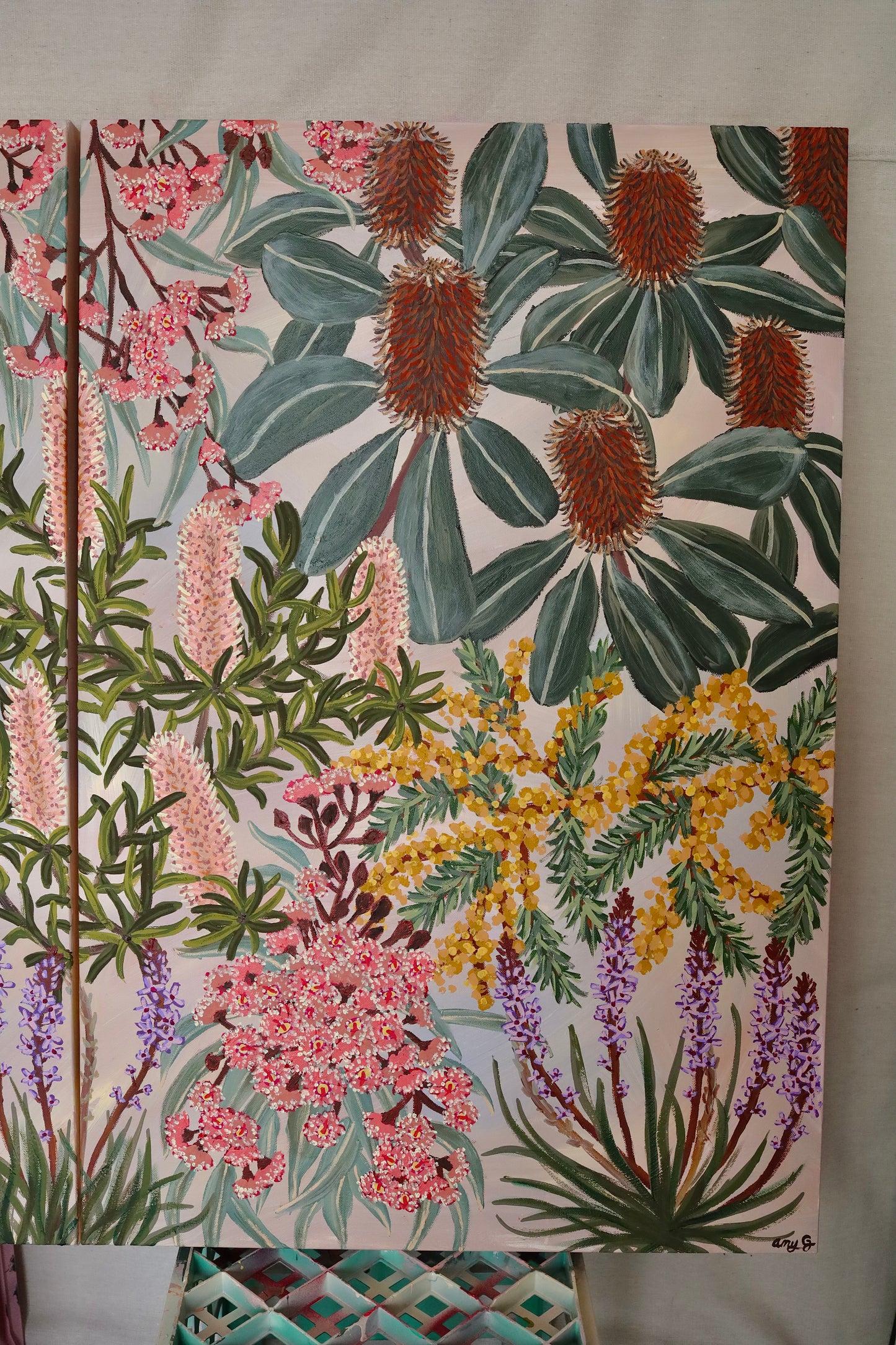 Amy Gibbs - Let's Take A Walk (triptych)