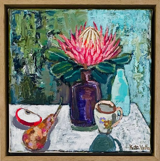 Kate Vella - King Protea with Pear and Apple