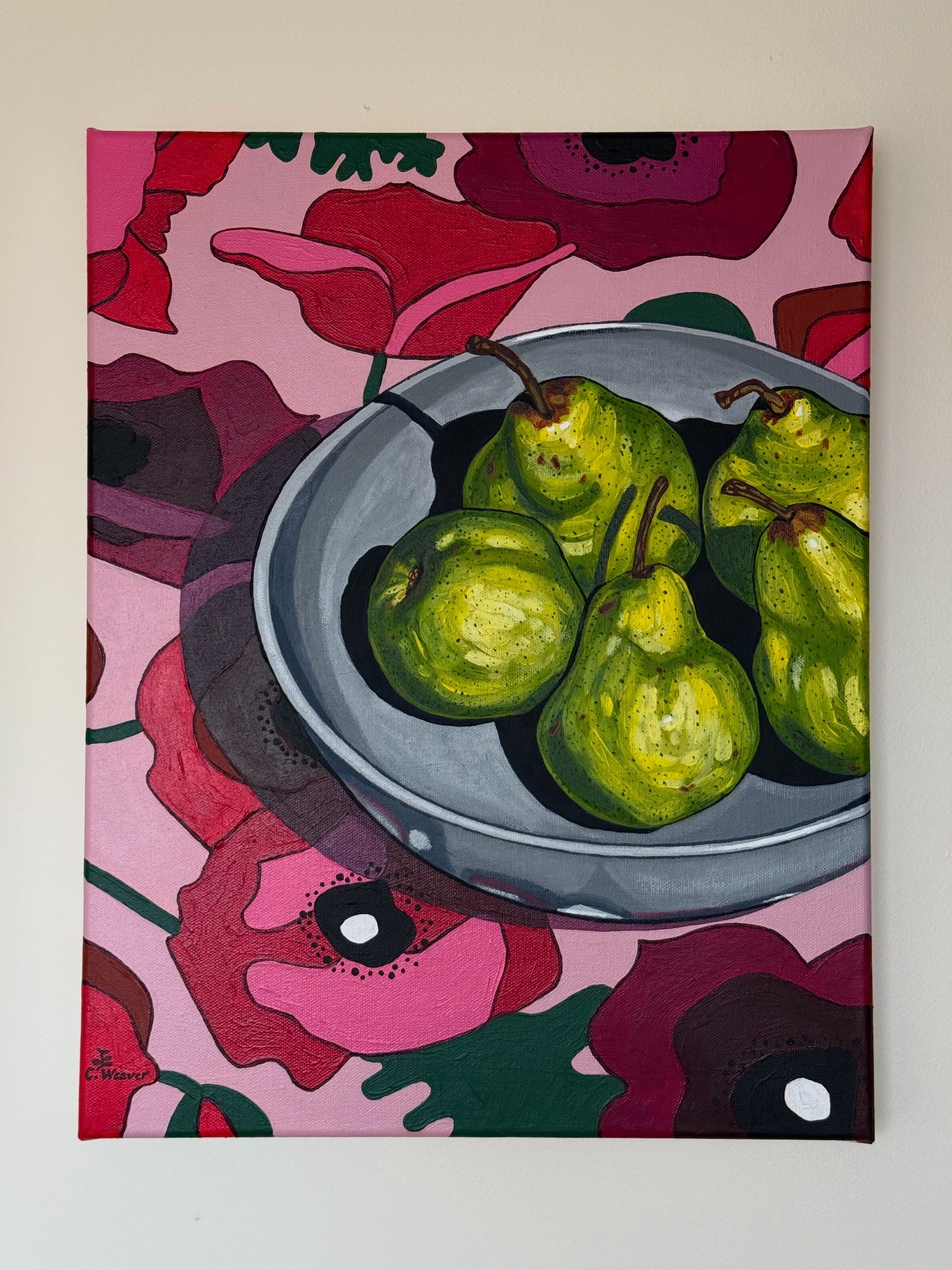 Claire Weaver - Pears and Poppies