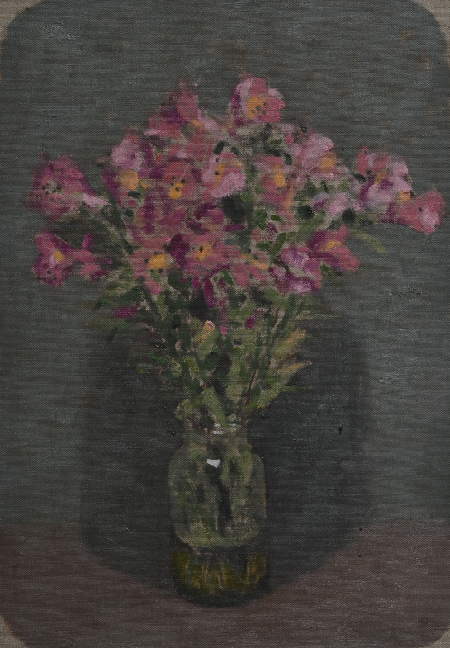 David Griffith - Still life, Flowers and Glass Jar